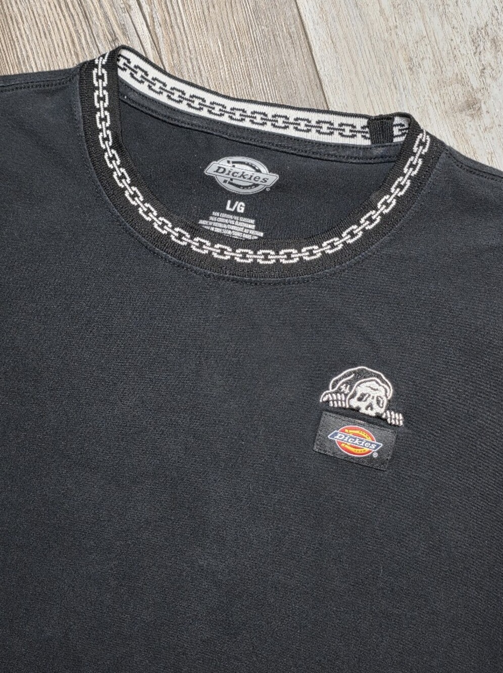 Dickies x Lurking Class Cropped Embroidered Tee Shirt Sz Lg